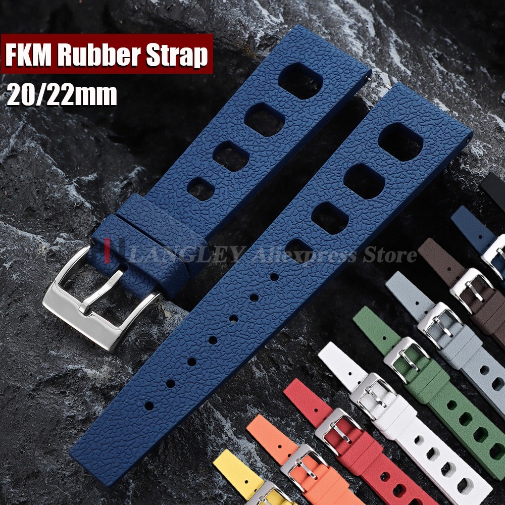 Fkm Rubber Dive Watch Strap 20Mm - 새로운 디자인의 FKM 시계줄, 20mm, 22mm,