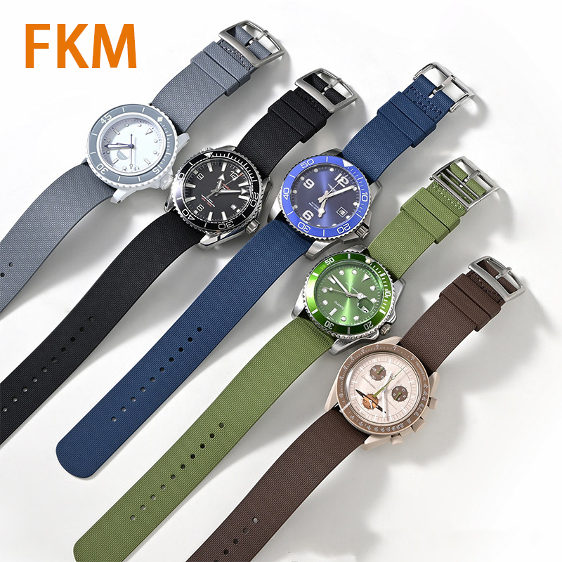Fkm Rubber Dive Watch Strap 20Mm - 20mm 21mm 22mm 플루오로 고무 스트랩
