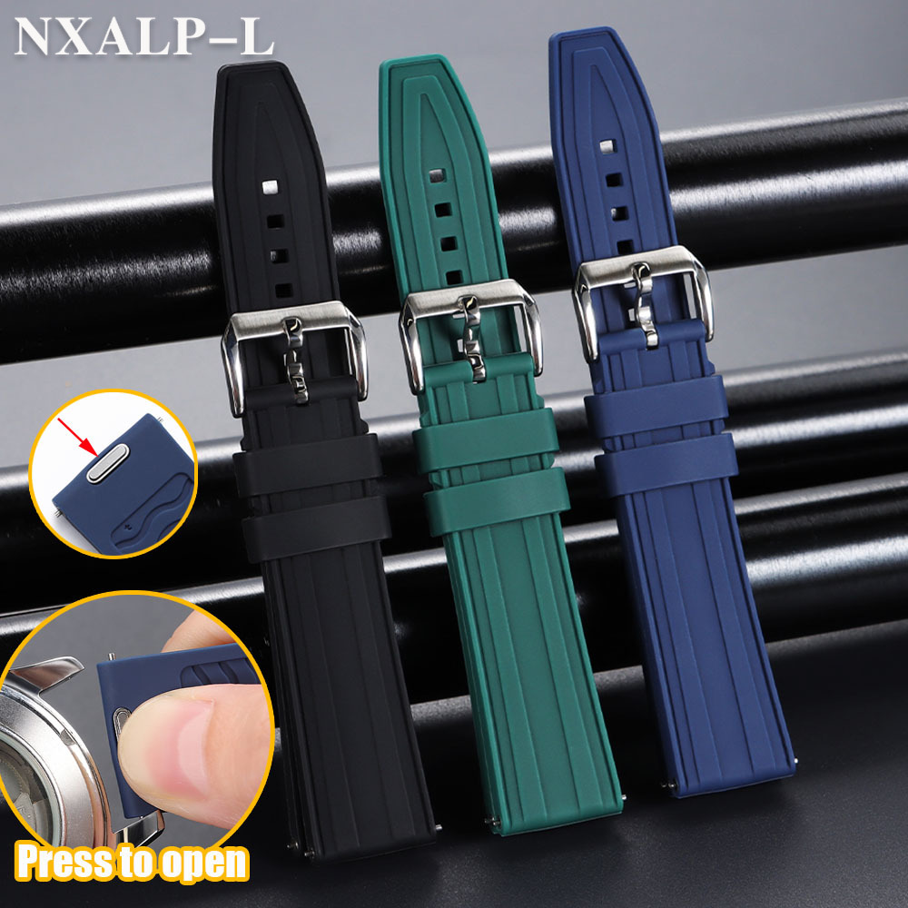 Fkm Rubber Dive Watch Strap 20Mm - 프리미엄 FKM 플루오로 고무 시계 밴드
