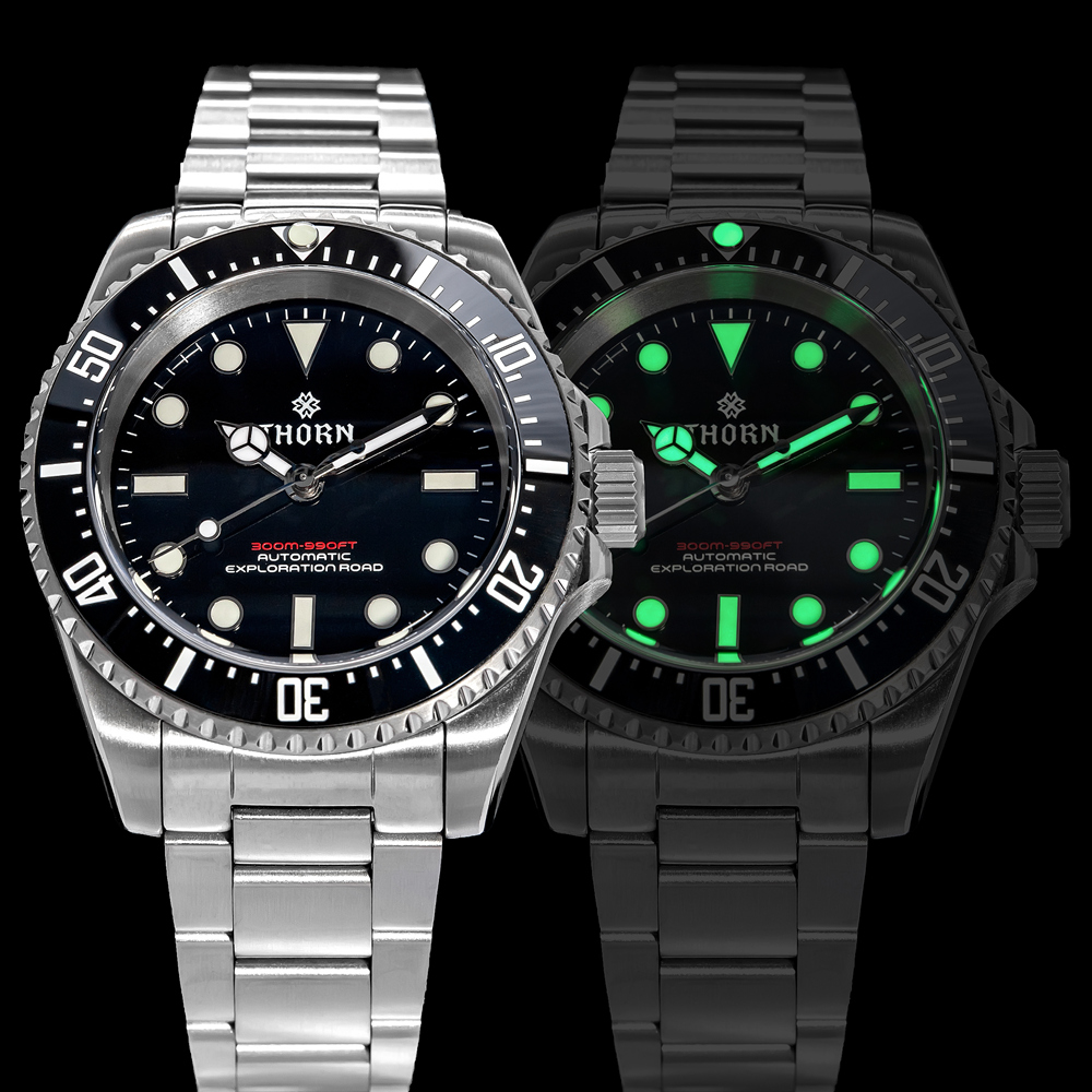 Titanium Automatic Watch 300M Sapphire - THORN SHY037 다이버용 자동 기계식 시계,