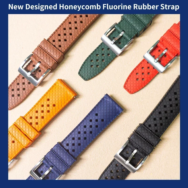 Fkm Rubber Dive Watch Strap 20Mm - 고품질 FKM 시계 스트랩 20mm 22mm