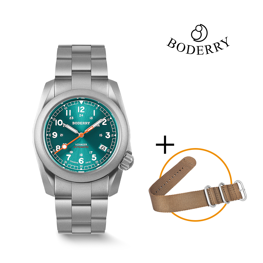 Field Watch Titanium 100M Sapphire - 보데리 필드 시계 티타늄 오토매틱 다이브