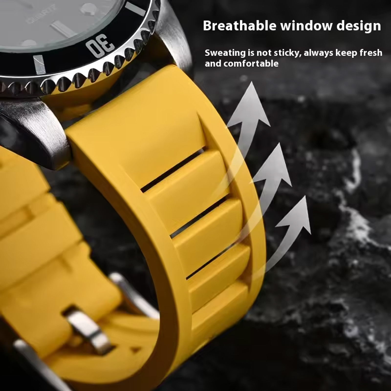 프리미엄 등급 불소 고무 시계 스트랩 20mm 22mm - Fkm Rubber Dive Watch Strap 20Mm 리뷰 및 가격