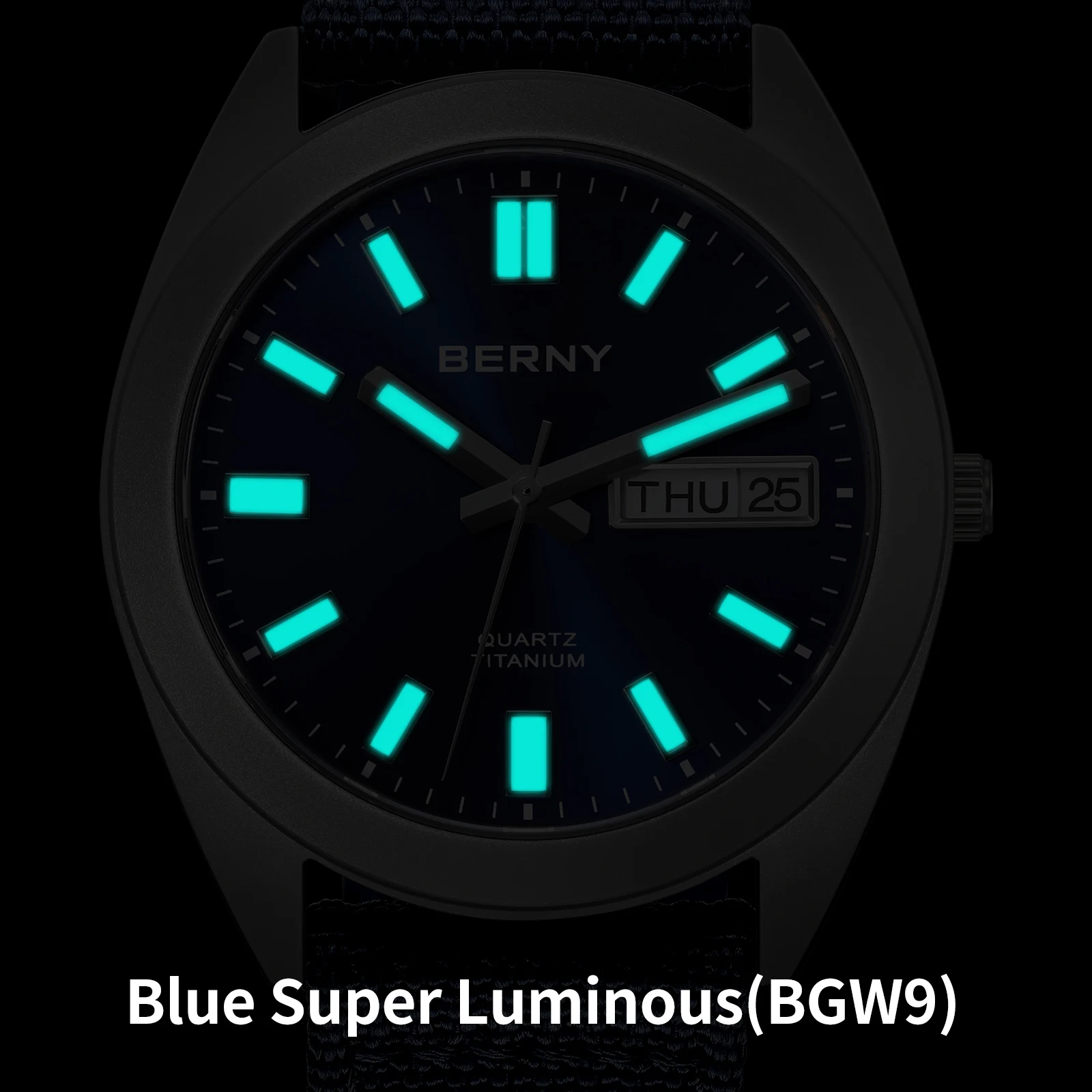 BERNY 티타늄 남성용 시계, 슈퍼 루미너스 스포츠  - Field Watch Titanium 100M Sapphire 리뷰 및 가격