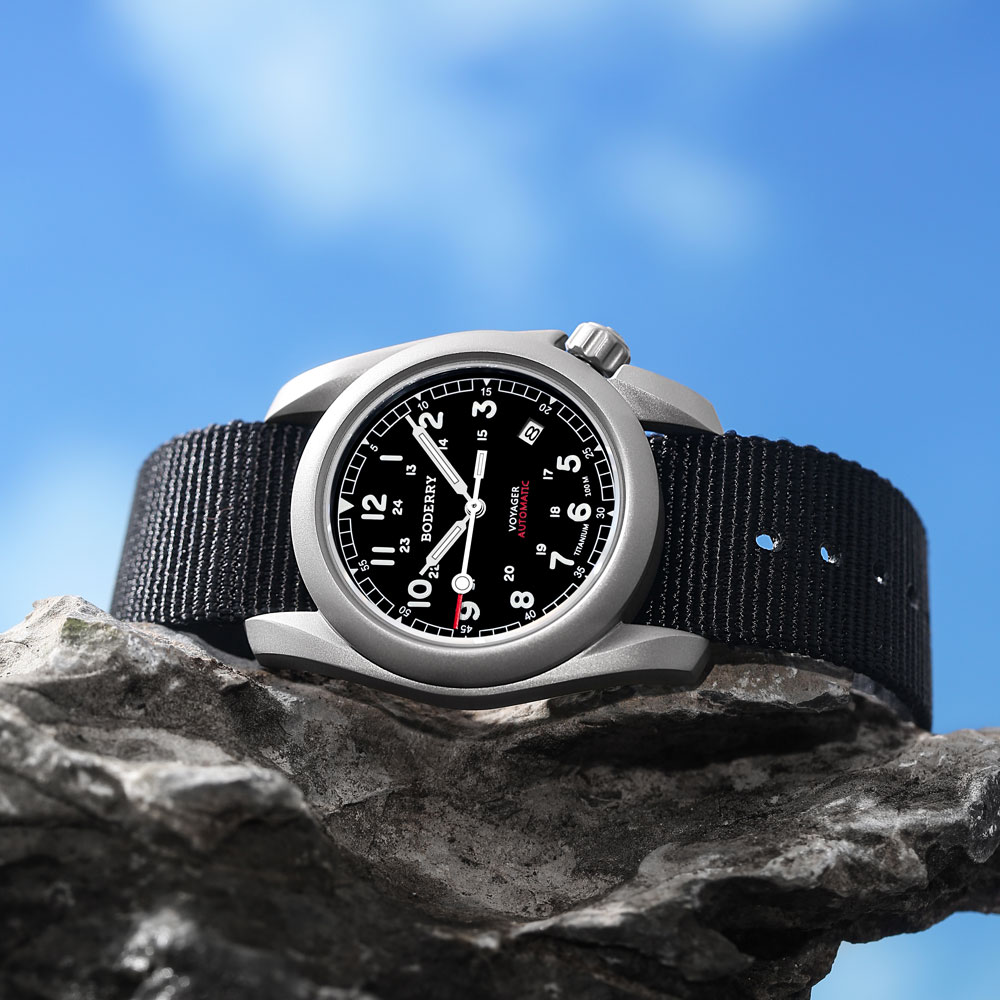 보데리 보이저 남성용 경량 티타늄 필드 시계, 자동 무 - Field Watch Titanium 100M Sapphire 리뷰 및 가격
