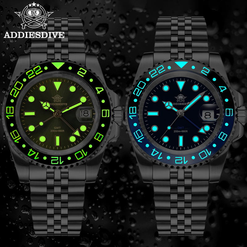 ADDIESDIVE 남성용 GMT 시계 AD2050 B - Watch Crown Screw Down Replacement 리뷰 및 가격
