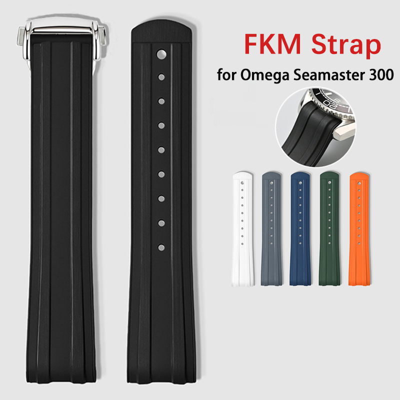 오메가 씨마스터 300용 20mm 플루오로 고무 시계줄 - Fkm Rubber Dive Watch Strap 20Mm 리뷰 및 가격