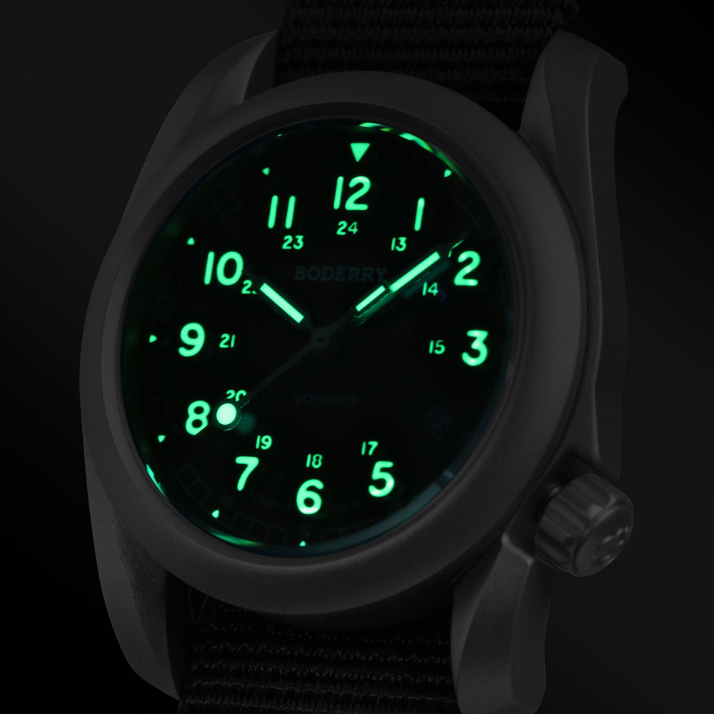 Boderry Field Watch VOYAGER 남성 - Field Watch Titanium 100M Sapphire 리뷰 및 가격
