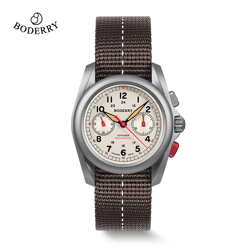 BODERRY 남성용 필드 시계 티타늄 기계식 크로노그 - Field Watch Titanium 100M Sapphire 리뷰 및 가격