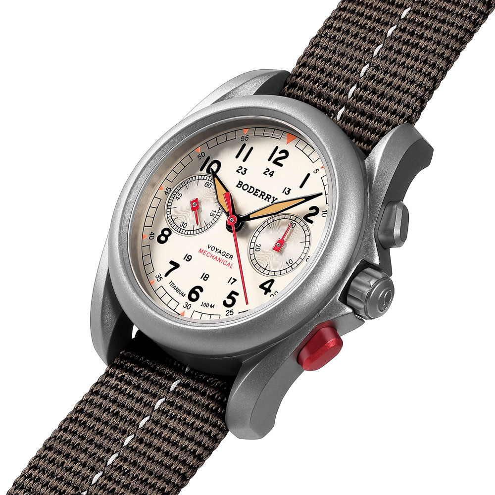 BODERRY 남성용 필드 시계 티타늄 기계식 크로노그 - Field Watch Titanium 100M Sapphire 리뷰 및 가격