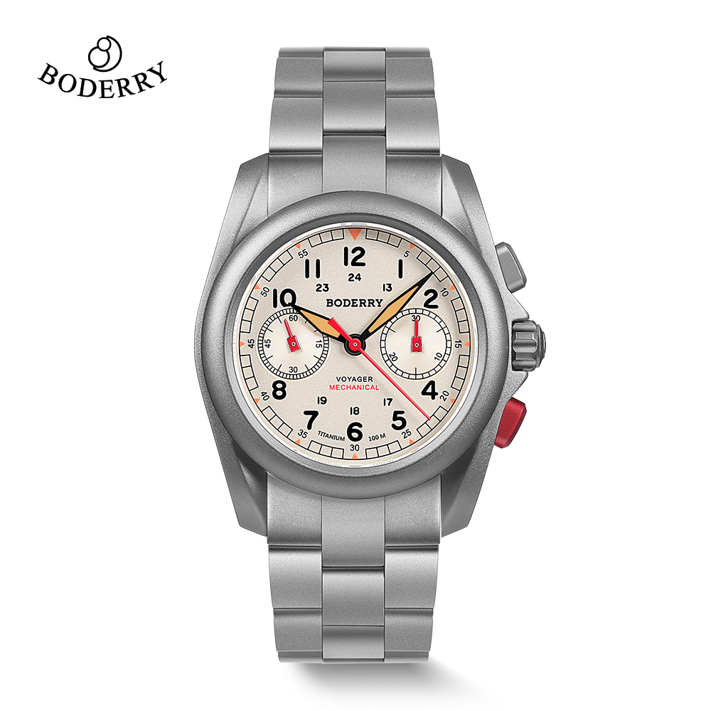 BODERRY 남성용 필드 시계 티타늄 기계식 크로노그 - Field Watch Titanium 100M Sapphire 리뷰 및 가격
