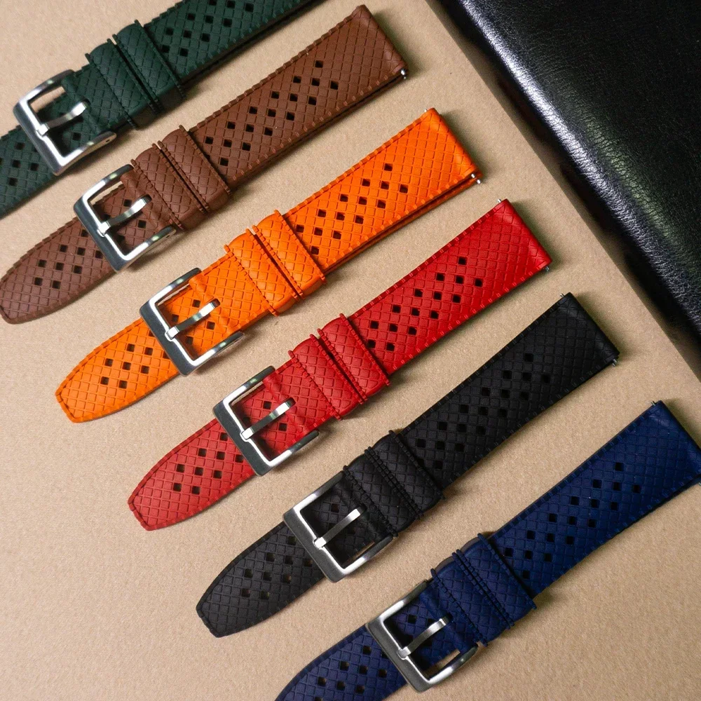 고품질 FKM 시계 스트랩 20mm 22mm 다공성 퀵 - Fkm Rubber Dive Watch Strap 20Mm 리뷰 및 가격