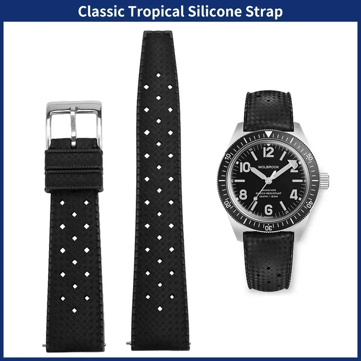FKM 시계 스트랩 20mm 22mm 트로픽 퀵 릴리스 - Fkm Rubber Dive Watch Strap 20Mm 리뷰 및 가격