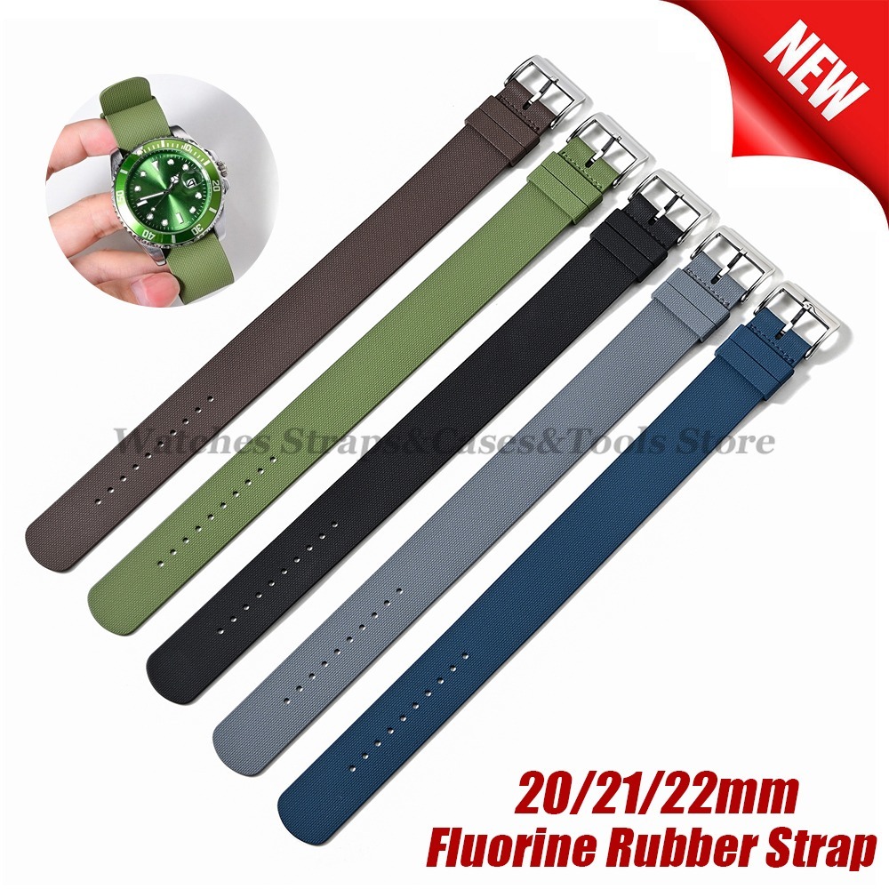새로운 스포츠 패션 FKM 플루오로러버 시계줄 20mm - Fkm Rubber Dive Watch Strap 20Mm 리뷰 및 가격