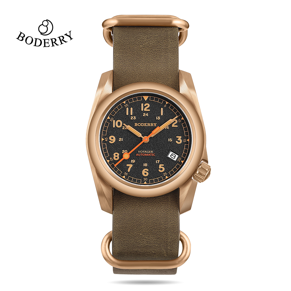 Boderry 필드 시계 브론즈 케이스 자동 기계식 보 - Field Watch Titanium 100M Sapphire 리뷰 및 가격