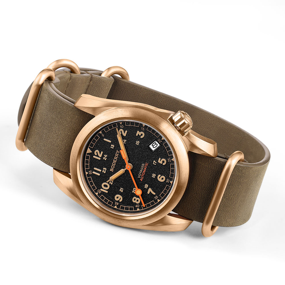 Boderry 필드 시계 브론즈 케이스 자동 기계식 보 - Field Watch Titanium 100M Sapphire 리뷰 및 가격