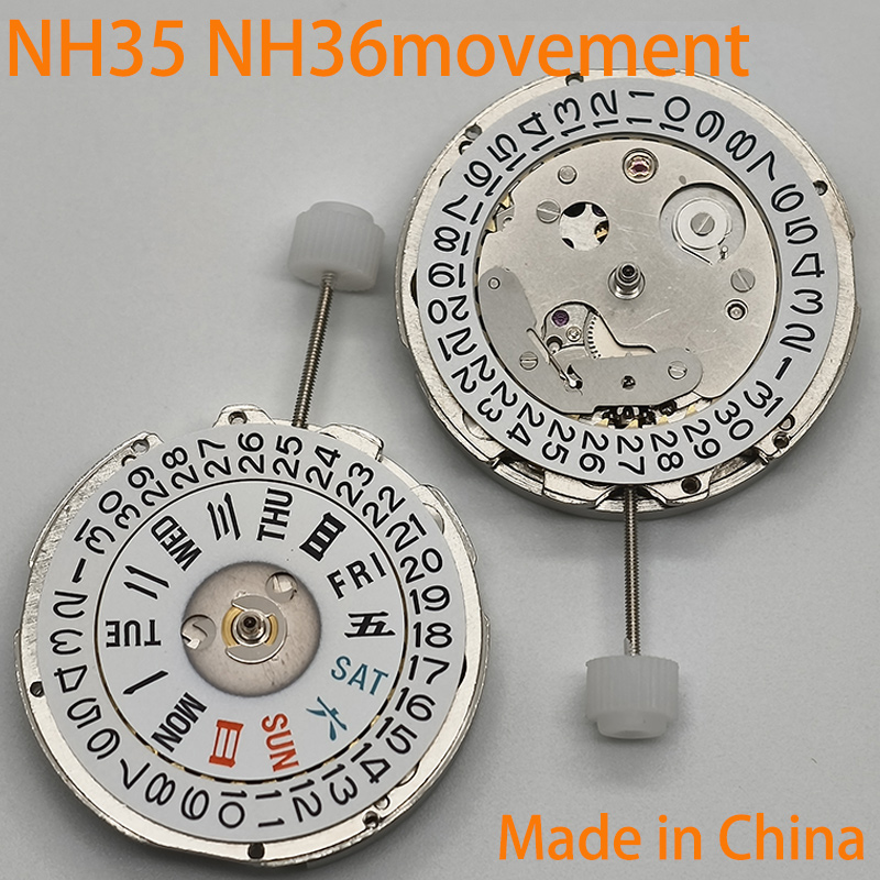 중국산 NH35 NH36 무브먼트, 3시 방향에 날짜  - Watch Movement Automatic Nh35A Nh36A 리뷰 및 가격