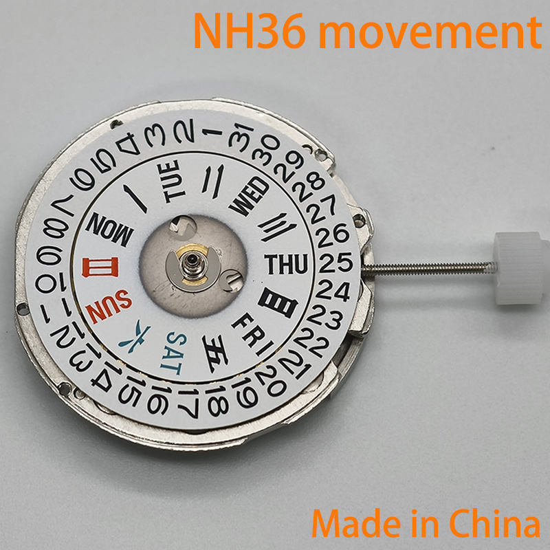 중국산 NH35 NH36 무브먼트, 3시 방향에 날짜  - Watch Movement Automatic Nh35A Nh36A 리뷰 및 가격