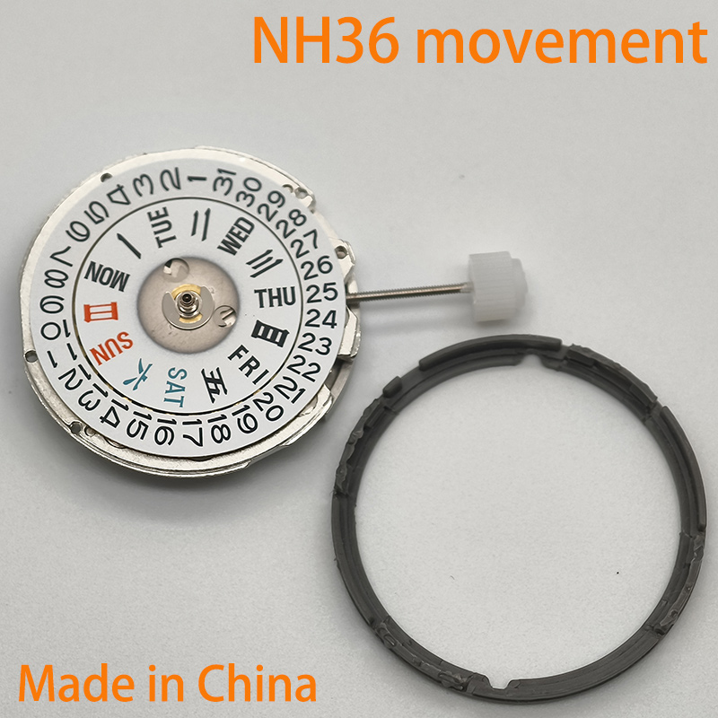 중국산 NH35 NH36 무브먼트, 3시 방향에 날짜  - Watch Movement Automatic Nh35A Nh36A 리뷰 및 가격