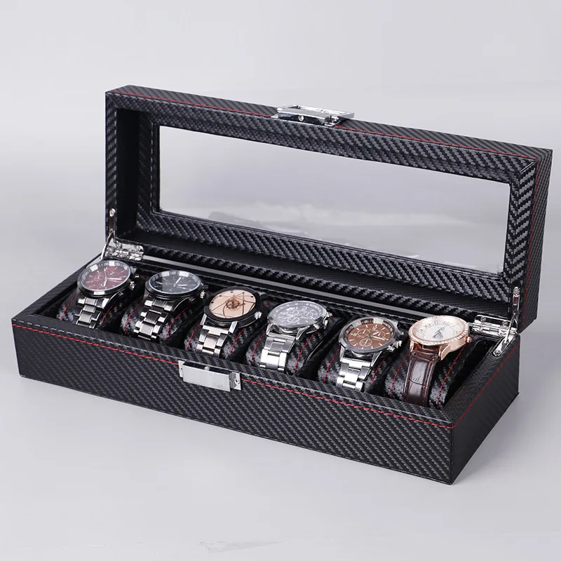시계 보관함 6/10/12 PU 가죽 디스플레이 보관함 - Watch Display Case Glass Top 12 Slots 리뷰 및 가격