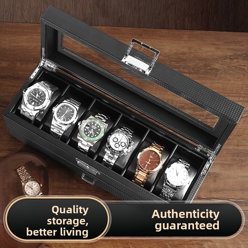 고급 PU 가죽 시계 보관함, 유리 뚜껑 슬롯형 남성용 - Watch Display Case Glass Top 12 Slots 리뷰 및 가격