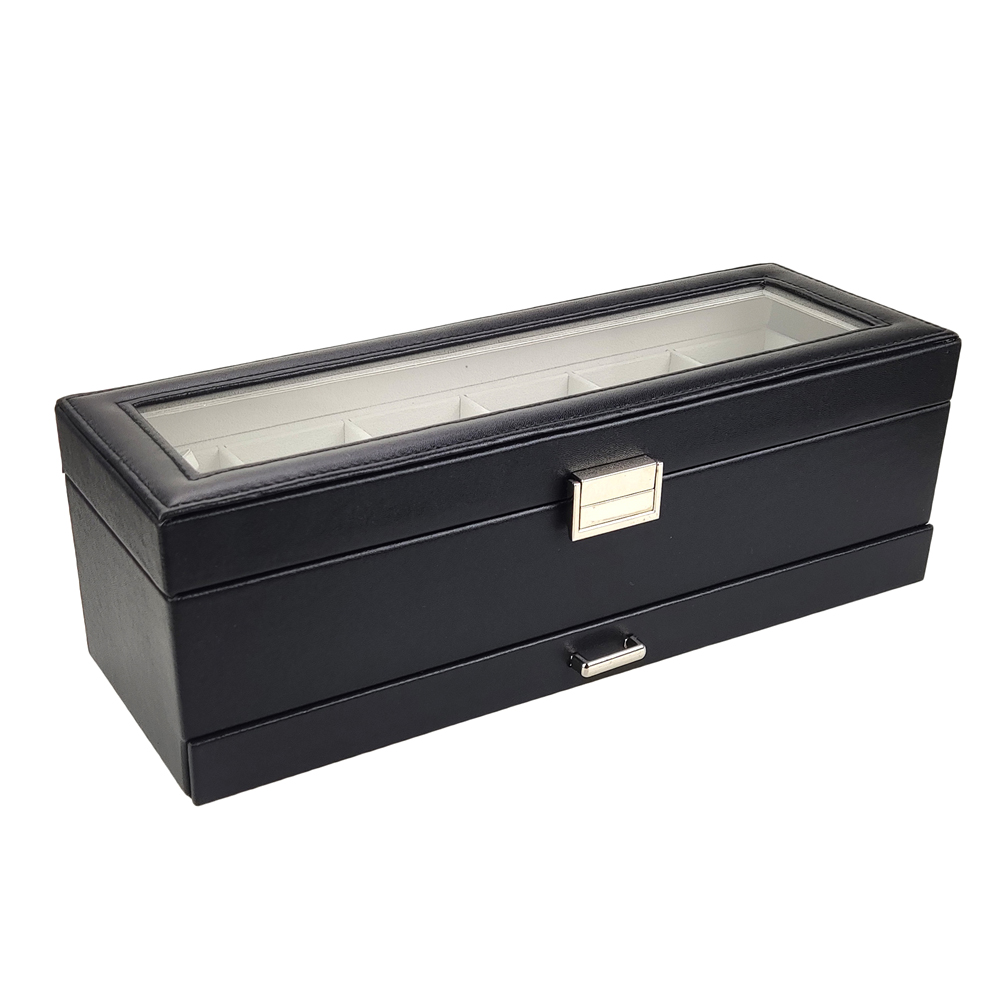 인기 상품: PU 가죽 소재의 시계 보관 및 전시용 정 - Watch Display Case Glass Top 12 Slots 리뷰 및 가격